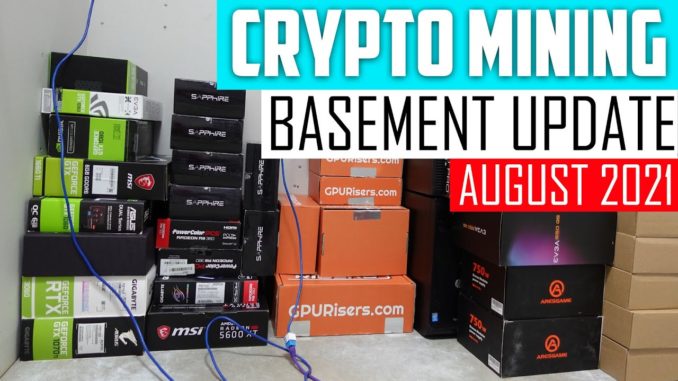 Crypto Mining Basement Renovation Update - August 2021