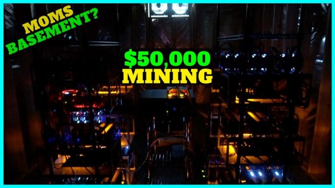 He Setup A $50,000 Cryptocurrency Mining Farm In His Moms Basement?!