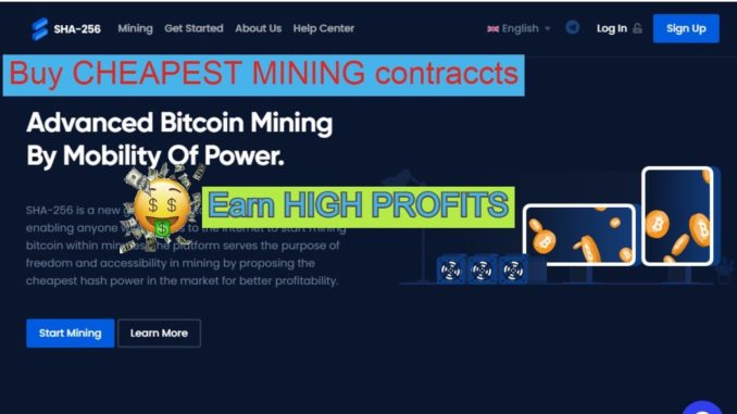 Sha-256.io - Make cryptocurrency mining profitable [ REVIEW ]