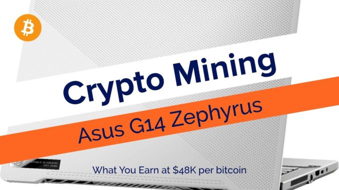 Crypto Mining on Asus G14 Zephyrus Laptop Worth It Now? | 2021 Nicehash Test