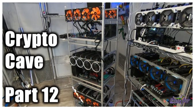 Cryptocurrency Mining Cave Shed - Part 12 | Stacking aaawave frames and installing GPU's!