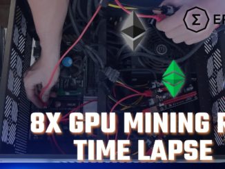 Cryptocurrency Mining Rig Timelapse 8x Mining Edition GPUs in under 4min