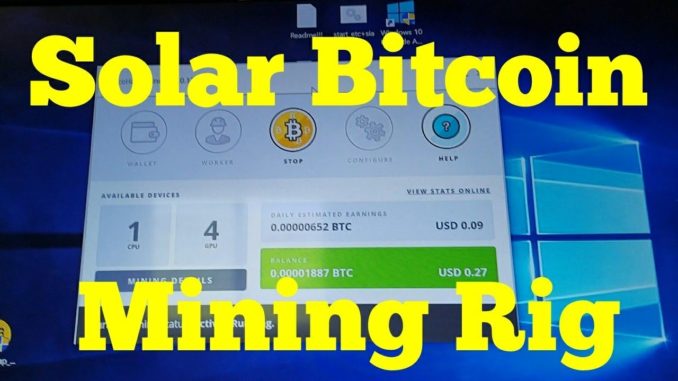 Real Solar Powered Bitcoin Ethereum Mining Rig Off Grid Home Cryptocurrency