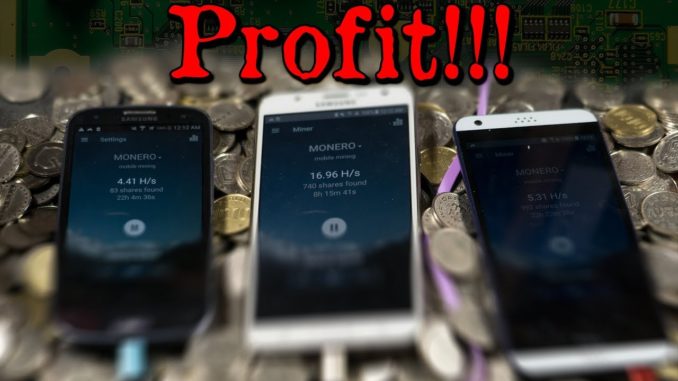 Make Money with Phones?! - Cryptocurrency Mining on Spare Smartphones