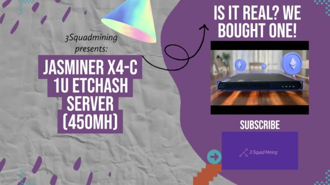 Ethereum Mining 2022 - Jasminer - 500+ m/h for 240 watts! Is it real? We got one!